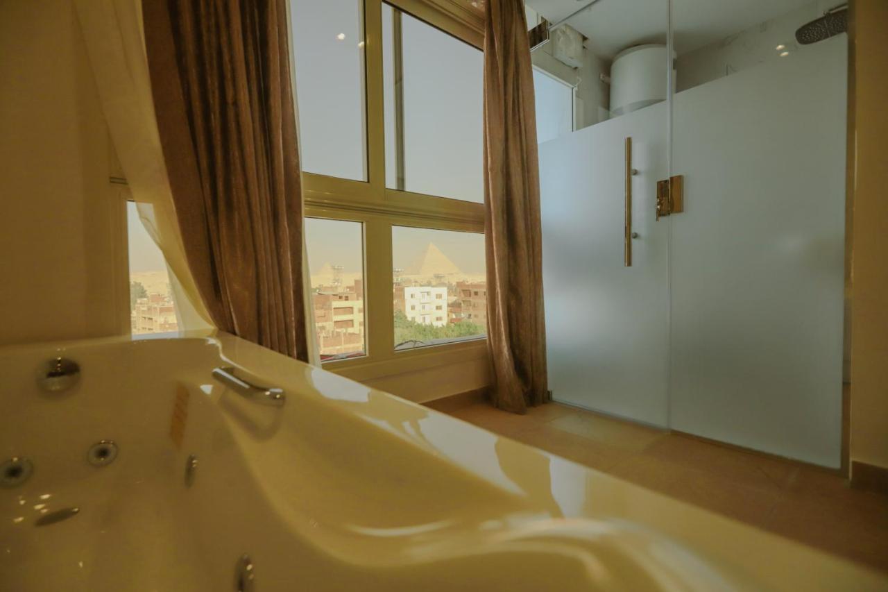 King Khafren View Inn Kafret el-Gabal Exterior foto