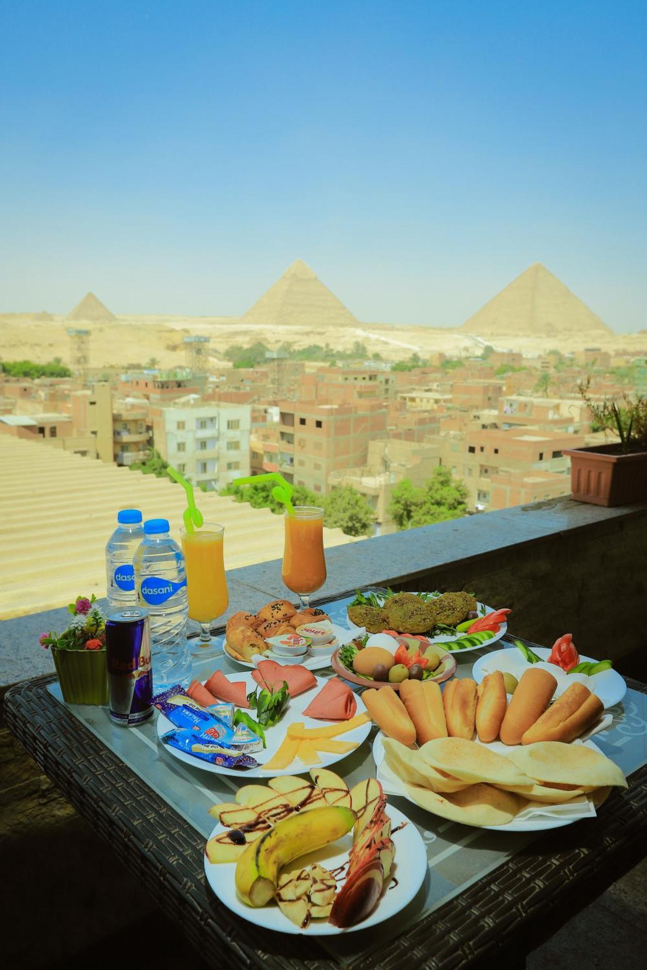 King Khafren View Inn Kafret el-Gabal Exterior foto